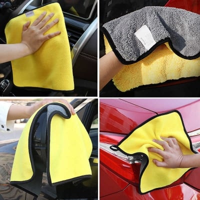 Picture of Microfiber Car Cleaning Towel 40*40/cm Car Wash Microfiber Towel Super Absorbent- 4PCS