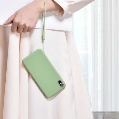 Picture of 3PCS Long Silicone Cell Phone Lanyard Holder Phone Wrist Straps