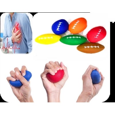 Picture of HAND EXERCISE RUGBY BALL FOR RELIEF FROM STRESS -SOFT BALL