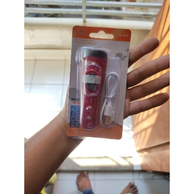Picture of Mini Rechargeable LED Torch Light (SD-8670)-Maroon, Torch light with money cheaker
