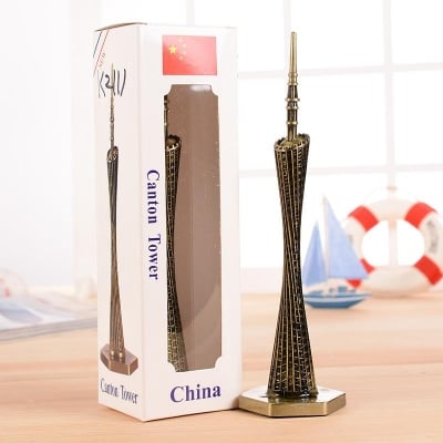 Picture of Canton Tower Figurine - Golden