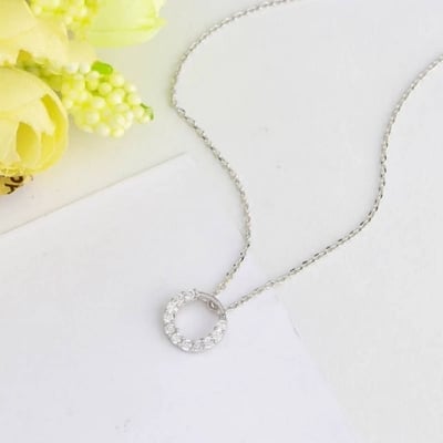 Picture of Sterling Silver Victorian Woman Pendant(Null) - Silver