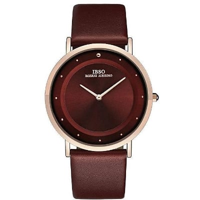 Picture of NEW IBSO Leather Analog Watch for Men - Brown
