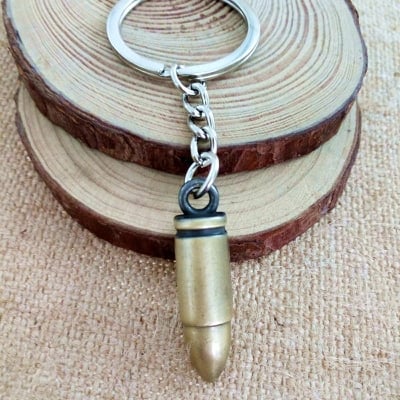 Picture of Bullet Keychain Popular Games For Pubg Key Chain Key Ring-Bronze - Key Ring