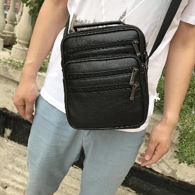 Picture of Mobile Phone Bag Men'S Korean Version - Black