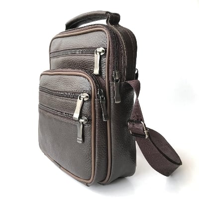 Picture of Phone Bag Small Travel Crossbody Purse for Men - Chocolate