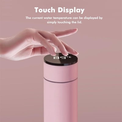 Picture of LED Digital Temperature Display Stainless Steel 500ML Smart Thermos Water Bottlel