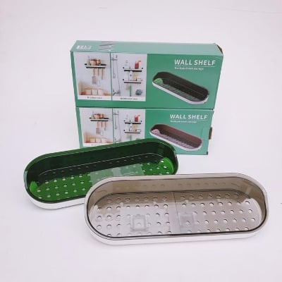 Picture of wall shelf multiple hook storage