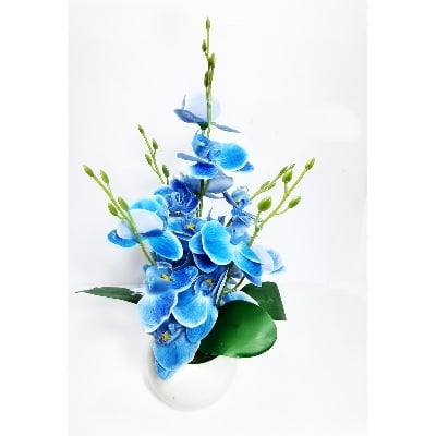 Picture of Artificial Flower Balcony Potted Plant Flowers Bouquet Wedding Home Garden Decor
