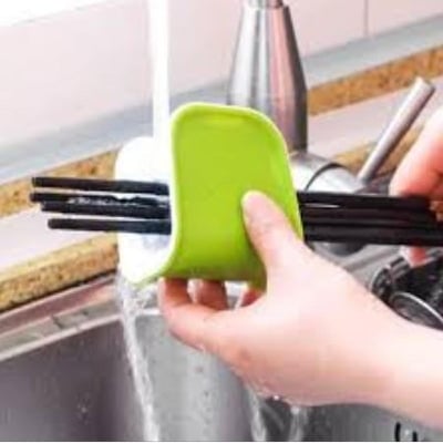 Picture of Kitchen cuchillo para cepillos y cubiertos limpiador abierta de limpieza