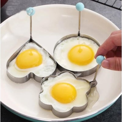 Picture of Stainlees Steel Cook Fried Egg Pancake Stainless Cute Mold Kitchen Tool - Silver