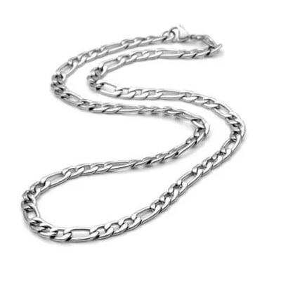 Picture of Stylish Silver Metal Chain For Men - Silver