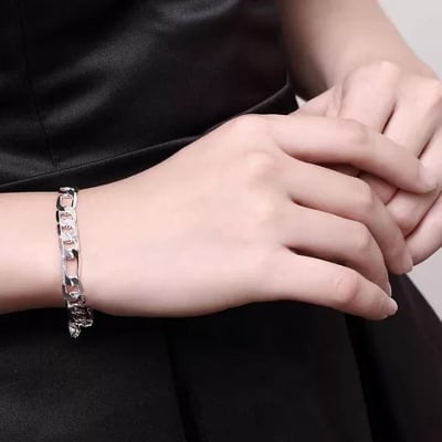 Picture of Stylish Bracelet for Men And Women - Silver