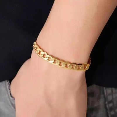 Picture of Men stylish Hip Hop Bracelet - Gold
