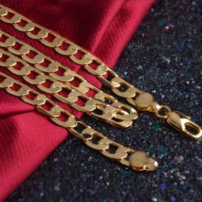 Picture of Titanium Stainless Steel Chain For Men - Gold