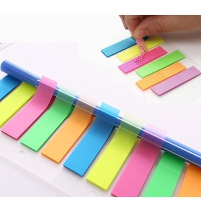 Picture of Sticky Note Memo Pad With 5 Index Tabs