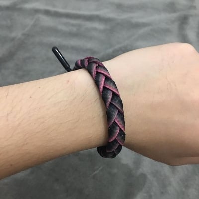 Picture of Daily Routine Sunday Light Grey Shoelace Bracelet