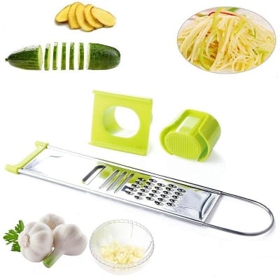 Picture of Stainless Steel Garlic Press Cutter Multi-functional Kitchen Gadgets