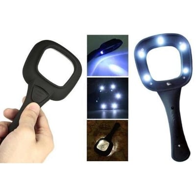 Picture of Black Magnifier With 6 LED Lights TH-600558