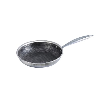 Picture of Kiam Tri Ply Honeycomb Stainless Steel Fry Pan 28CM Without Lid INDUCTION BOTTOM Multicolor
