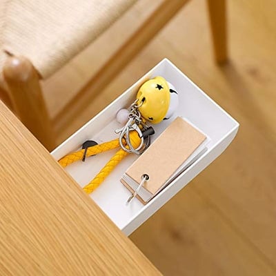 Picture of Plastic Handy Storage Box Hidden Pasta Organizer Pen Drawer Desk Office Stationery