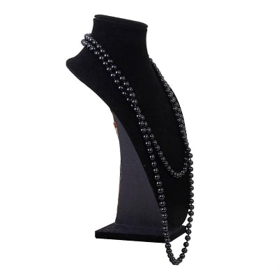 Picture of Faux pearl necklace 1 Pcs - Black