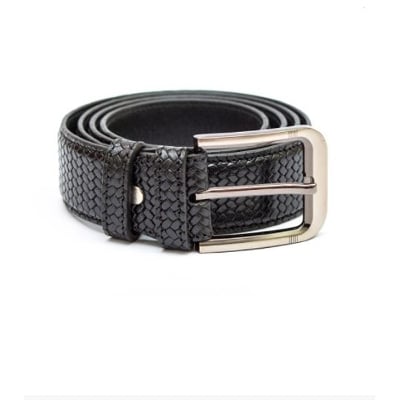 Picture of Smart design & Stylish Black Leather belt for men - Black
