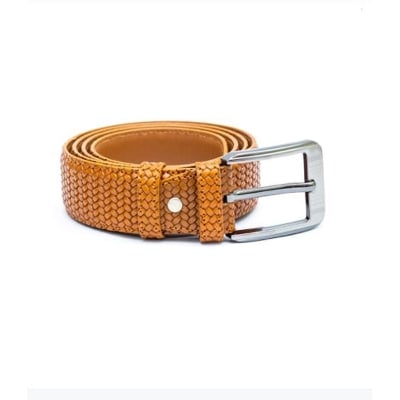 Picture of Brown Leather belt for men - Brown
