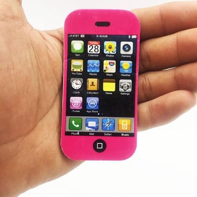 Picture of 1 Pcs Mobile Phone Shape Creative Eraser Kids Stationery Toy (Multi-Color)