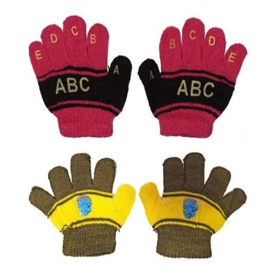 Picture of 3 Pair Popular fall and winter children gloves ABC