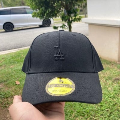 Picture of LA Black Plain Cap - Black