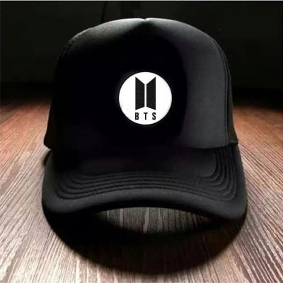 Picture of Black Stylish BTS Half Net Foam Net Cap - Black