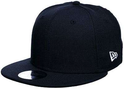 Picture of Plain black snapback cap - Black