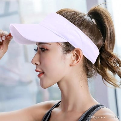 Picture of Summer Sun Hat Adjustable Baseball Cap Sun - White