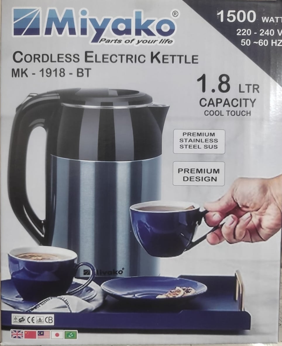 Picture of 1.8 Liter Miyako Electric Kettle MK-1918 Multicolor