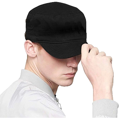 Picture of Round Caps For Men - Black