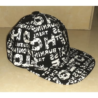 Picture of Black Cotton DJ Cap for Men - Black