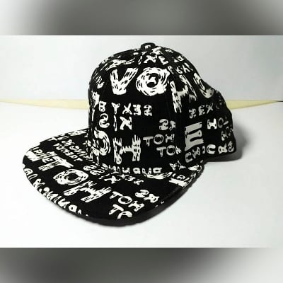 Picture of Cotton DJ Cap For Men - Black