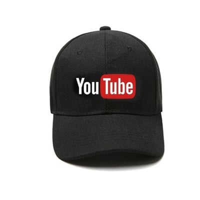 Picture of YouTube Logo Adjustable Snapback  Cap - Black