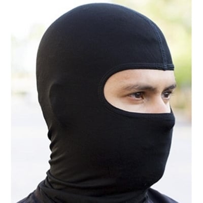 Picture of Rhino Valley Face  Bandanas with Ear Loops - Black