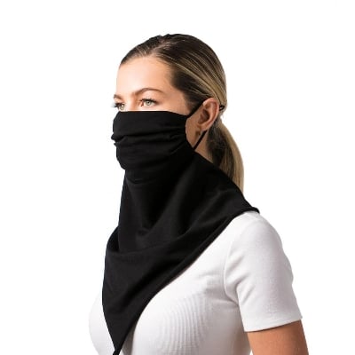 Picture of Bicycle Equipment Headwear Ride Neck Bandana Bike Triangle Headband Scarf - Black