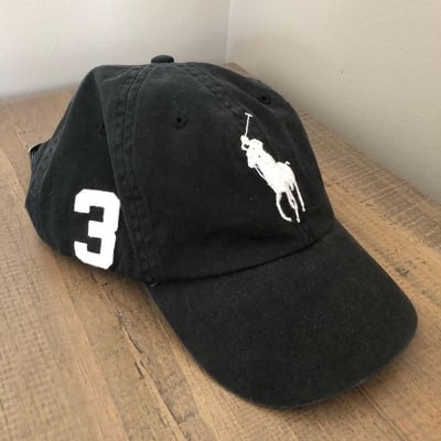 Picture of U.S.Polo Men's Flat Baseball Cap - Black