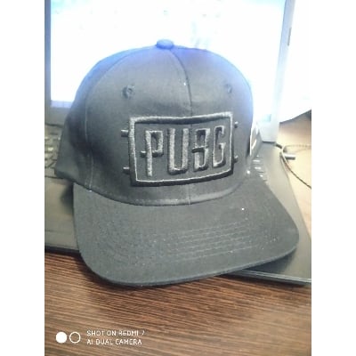Picture of Black And White Stylish Cotton Cap For Men - Black