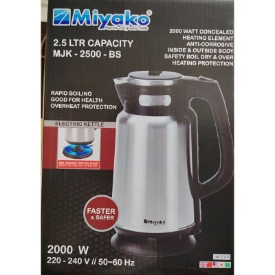 Picture of 2.5 Liter Miyako Electric Kettle MJK-2500 BS Multicolor