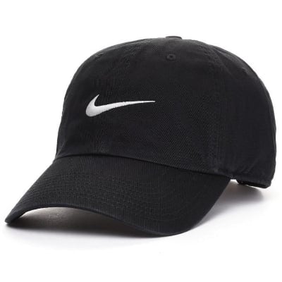 Picture of baseball Black Plain Cotton Cap - Black