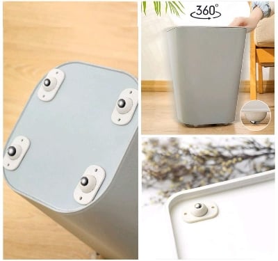 Picture of 4 pcs Self-Adhesive 360° Rotating Paste Pulley Wheels for Under Bed Storage
