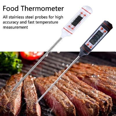 Picture of Meat Thermometer Kitchen Digital Cooking LCD BBQ