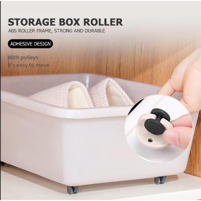 Picture of 4PCS/Set Adhesive Pully Castor Ball Transfer Unit Universal
