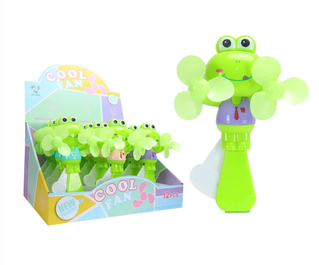 Picture of 1PC Froggy Portable Manual Hand Crank Mini Fan Without Battery 