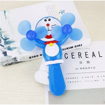 Picture of 1PC Doraemon Portable Manual Hand Crank Mini Fan Without Battery 